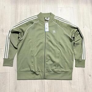Adidas Originals Super Star SST Track Jacket Olive Green JE6270 Women XXL